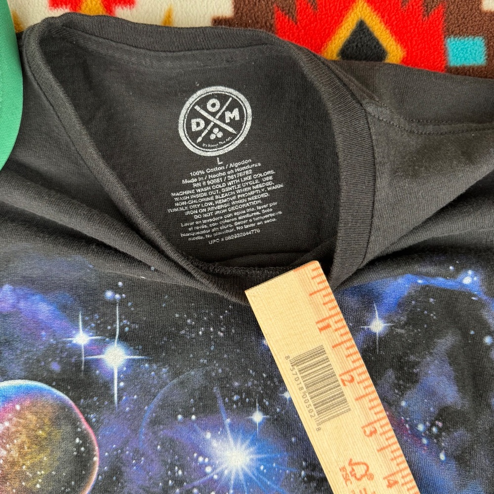 Cosmic wolf galaxy graphic t-shirt space wolf fantasy tee. - Picture 2 of 5